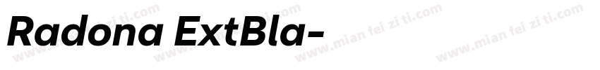 Radona ExtBla字体转换